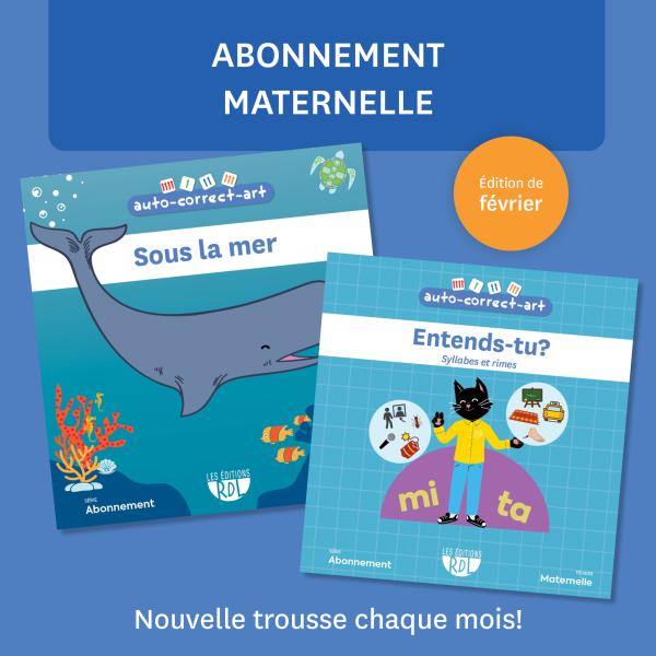Abonnement Auto-Correct-Art - Maternelle